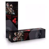 Gembird MP-GAME-XL pelės kilimėlis Žaidimo pelės padėkliukas Juoda