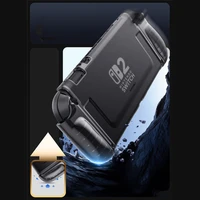 Supcase Crystal dėklas Nintendo Switch 2 - skaidriai juodas