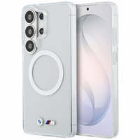 BMW IML Shockproof Metal Logo MagSafe Dėklas for Samsung Galaxy S26 Ultra - skaidrus