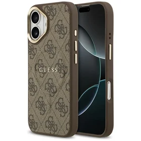 GUESS dėklas IPHONE 17 suderinamas su MagSafe GUHMP17SP4MSEGCW (PU 4G su klasikiniu) rudas