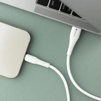 FORCELL F-ENERGY C343 kabelis USB A į Lightning 2,4A 12W Silicone 1 m baltas