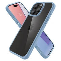 Dėklas telefonui Spigen Crystal Hybrid iPhone 15 Pro Max - skaidrus mėlynas (m)