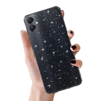 Dėklas telefonui Crystal Glitter Samsung Galaxy A05 sidabrinis