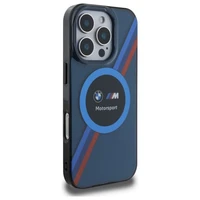 BMW Motosport IML apskritimas magnetinis dėklas iPhone 16 Pro - tamsiai mėlynas