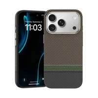 Benks magnetinis Armor Pro Prestige Kevlar 600D dėklas (Y070) Iphone 17 Pro Max telefonui (su kameros valdymo mygtuku)