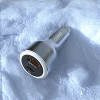 Dudao R4Ultra 120W Power Delivery Quick Charge LED Car Įkroviklis USB-A USB-C - Gray