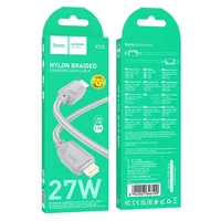 Kabelis USB C į Lightning Hoco PD 27W 1 m X113 pilkas