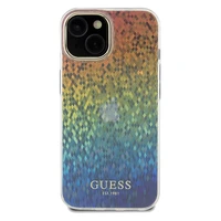 Guess IML Faceted Mirror Disco Iridescent dėklas telefonui iPhone 14 / 15 / 13 - įvairiaspalvis