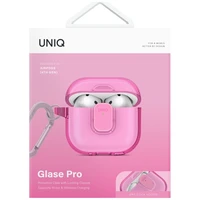 Uniq Glase Pro dėklas AirPods 4 - rožinis