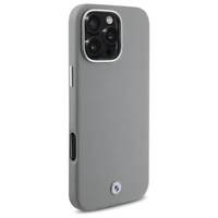 BMW Sign Pilnai Apgaubtas Metalinis Magnetinis dėklas iPhone 16 Pro Max - pilkas
