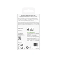 Puro TPE 12W USB-A - Lightning kabelis 2m - baltas