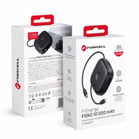 Išorinė baterija suderinama su MagSafe Forcell F-Energy F10K5 PD3.1 QC3.0 3A 22,5W 10000 mAh suderinama su Apple Watch juoda