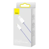USB kabelis Lightning įrenginiams Baseus Dynamic 2 Series, 2.4A, 2m (violetinis)