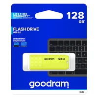 GOODRAM UME2 USB atmintukas - 128GB USB 2.0 geltonas