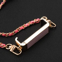 Grandinėlė / virvelė su laikikliu GLAMOUR, tinka visiems modeliams iki 80 mm pločio – rožinė