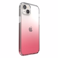 Speck Presidio Perfect-Clear + Ombre - iPhone 15 Plus / 14 Plus dėklas with MICROBAN Coating (Clear / Vintage Rose Fade)