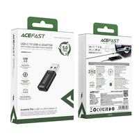 Acefast J2 USB-C 3.0 (moteriškas) į USB-A 3.0 (vyriškas) 5Gb/s adapteris - juodas