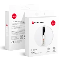 FORCELL F-DATA USB atmintinė Metal 32GB USB3.2 Gen 1 (USB A) sidabrinė