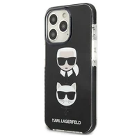Dėklas telefonui Karl Lagerfeld Karl&Choupette Head Case iPhone 13 Pro / iPhone 13 - juodas
