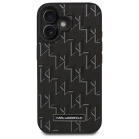 Karl Lagerfeld Hot Stamp Magnetinis iPhone 16 dėklas - juodas