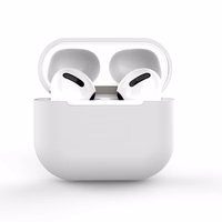 AirPods dėklas silikoninis minkštas ausinėms baltas (C)