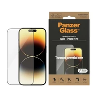 PanzerGlass Ultra-Wide Fit antibakterinis grūdintas stiklas iPhone 14 Pro telefonui