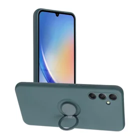 Silikoninis žiedinis dėklas telefonui SAMSUNG A34 5G - žalias