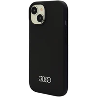 Audi Silikoninis dėklas iPhone 15 - juodas