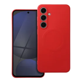 SILIKONINIS MAGNETINIS DĖKLAS suderinamas su MagSafe SAMSUNG S24 FE raudonas