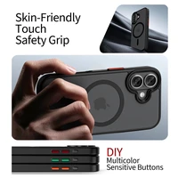 Tech-Protect MagMat XT 4 dalių rinkinys MagSafe dėklas telefonui iPhone 17 - matinė juoda