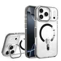 Dėklas LENS MAG COVER suderinamas su MagSafe telefonui IPHONE 15 juodas