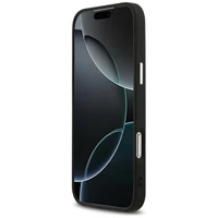 Guess Trikampio logotipo magnetinis dėklas iPhone 17 Pro Max - juodas