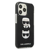Karl Lagerfeld Karl&Choupette Head dėklas iPhone 13 Pro Max - juodas