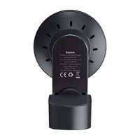 Baseus Big Energy automobilinis laikiklis su belaidžiu įkrovikliu 15W, skirtas Iphone 12 / Iphone 13 (juodas)