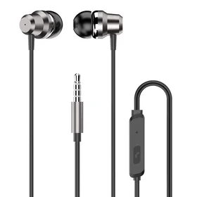 Dudao įstatomos ausinės su nuotolinio valdymo pultu ir mikrofonu 3.5 mm mini jack sidabrinės (X10 Pro silver)