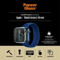 PanzerGlass pilno korpuso dėklas Apple Watch 7 / 8 45 mm - permatomas