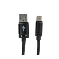 Kabelis USB A į Type C 2.0 C366 (jungtis ilga: 8 mm) 1 m juodas