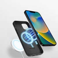 Dux Ducis Grit odinis dėklas iPhone 14 Plus Elegantiškas dirbtinės odos dėklas (MagSafe suderinamas) Juodas