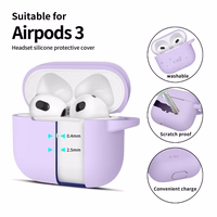 Tech-Protect Silikoninis dėklas Apple AirPods 3 - violetinis