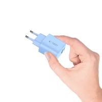 Tech-Protect NCA30 PD 30W QC3.0 USB-A / USB-C sieninis įkroviklis - mėlynas