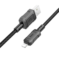 Kabelis USB A į Lightning Hoco 2,4A 1 m X94 juodas