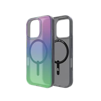 ZAGG Milan Snap dėklas telefonui su Magnetiniu iPhone 16 Pro - žalia/violetinė