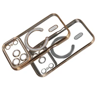 Dėklas telefonui (m) Bling Magsafe Case for Iphone 17 Pro Max - auksinis
