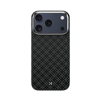 "Benks" magnetinis šarvas "Air Armor Grid Kevlar Case Metal Frame 600D (B070) for Iphone 17 Pro Max black