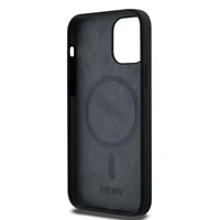 DKNY Skystas silikoninis baltas spausdintas logotipas magnetinis dėklas telefonui iPhone 12/12 Pro - juodas