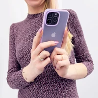 Kingxbar Plain Series dėklas telefonui iPhone 13 Pro Max silikoninis dėklas violetinis