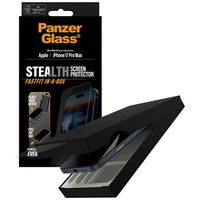 PanzerGlass Stealth itin platus Fastfit grūdintas apsauginis stiklas iPhone 17 Pro Max telefonui