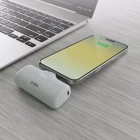 SBS EcoPower 5000 mAh 10W išorinė baterija su įmontuotu USB-C prievadu - pilka