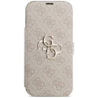 Guess Book 4G Metal Logo dėklas telefonui iPhone 17 Pro Max - rožinis