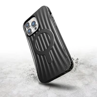 Raptic X-Doria Clutch dėklas iPhone 14 Pro Max su Magnetine galinė juoda danga